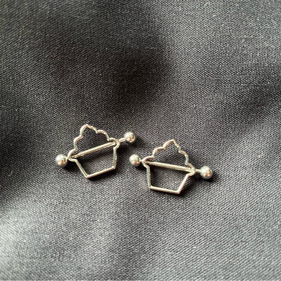 Cute Icecream Pierced Nipple  Rings - Picture 2 of 3